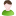 User male white green icon