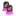 Users female black icon