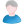 User-male-white-blue-grey icon