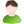 User-male-white-green icon