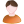 User-male-white-orange icon