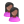 Users-female-black icon