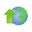 Earth-up icon