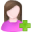 User-female-add icon