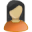 User-female-olive-orange icon