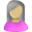 User-female-olive-pink-grey icon