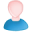 User-male-white-blue-bald icon