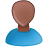 User-male-black-bald icon