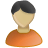 User-male-olive-orange icon