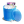 Blue recycle bin icon
