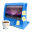 Blue computer icon