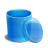 Blue recycle bin empty icon