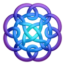 Purpleblue-circleknot icon