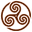 Brown Wheeled Triskelion 1 icon