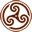 Brown Wheeled Triskelion 2 icon