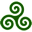Green Triskele icon