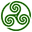Green Wheeled Triskelion 1 icon