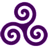 Purple-Triskele icon