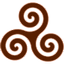 Brown Triskele icon