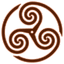 Brown Wheeled Triskelion 1 icon