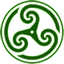 Green Wheeled Triskelion 2 icon