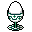 Egg stand icon