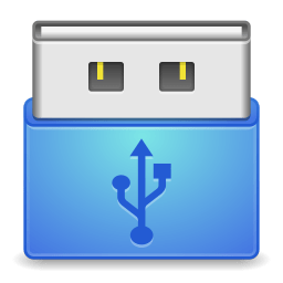 Devices drive removable media usb icon