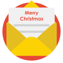 Mail christmas icon