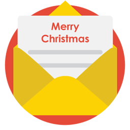 Mail christmas icon