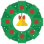 Christmas wrench icon