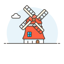 Netherlands windmill icon