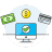 Monitor-cash-credit-card icon