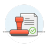 Stamp-document icon