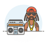 Reggae-male icon