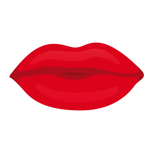 Kiss lips icon