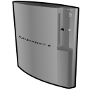 Playstation 3 standing silver icon
