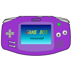 Gameboy Advance purple icon