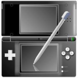 Nintendo DS with pen Black icon