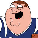 Peter Griffin Football zoomed 2 icon