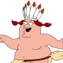 Peter Griffin Indian zoomed icon