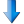 Fleche bas bleue icon