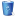 Bin blue icon