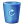 Bin-blue-full icon