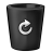 Bin-black-full icon