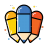Colorful-pencil icon