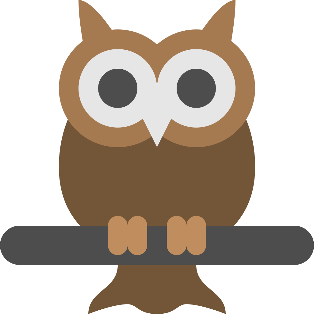Owl Icon Flat Free Sample Iconset Squid Ink