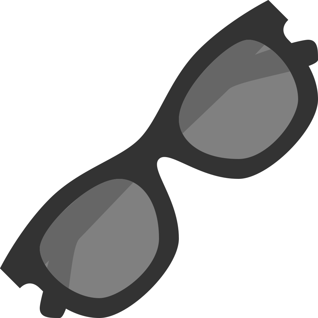 Sunglasses Icon Flat Free Sample Iconset Squid Ink