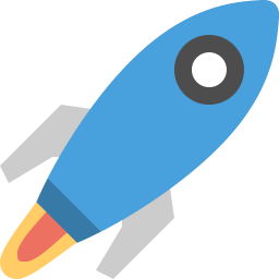 Space rocket icon