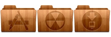 Wood Folders Icons