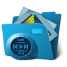 Folder-multimedia icon